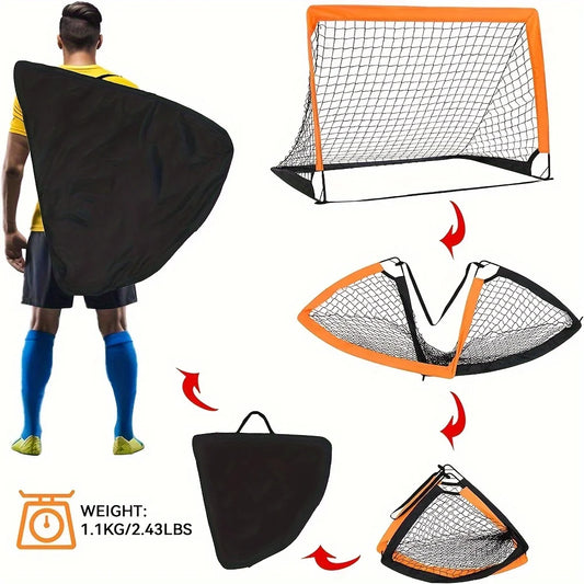 Pop-Up Soccer Goal Set – Portable Net for Backyard & Training