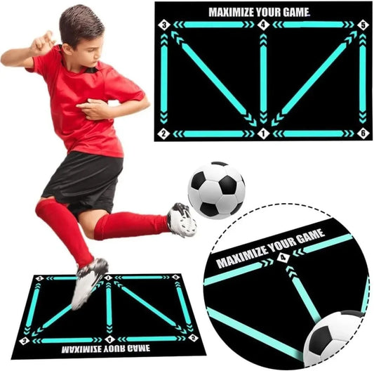 Dribble Training Mat – Foldable Non-Slip Soccer Carpet