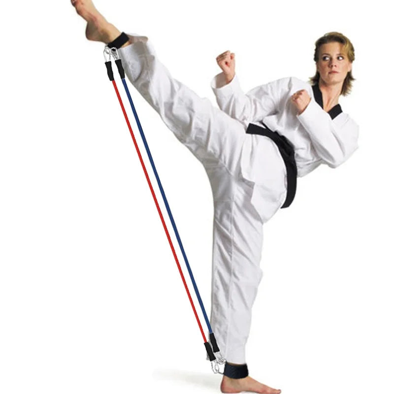 Booty Leg Resistance Bands with Ankle Strap  