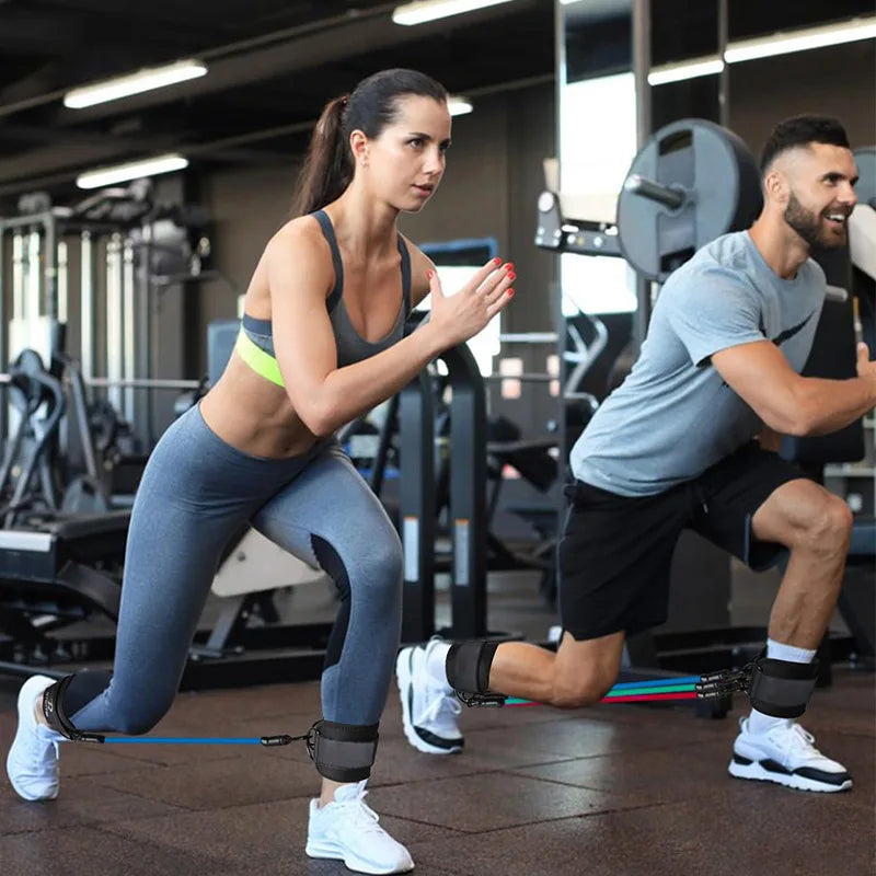 Booty Leg Resistance Bands with Ankle Strap  
