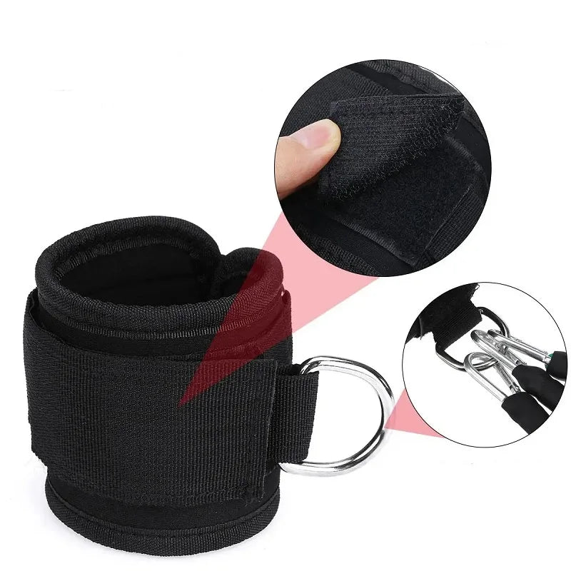 Booty Leg Resistance Bands with Ankle Strap  