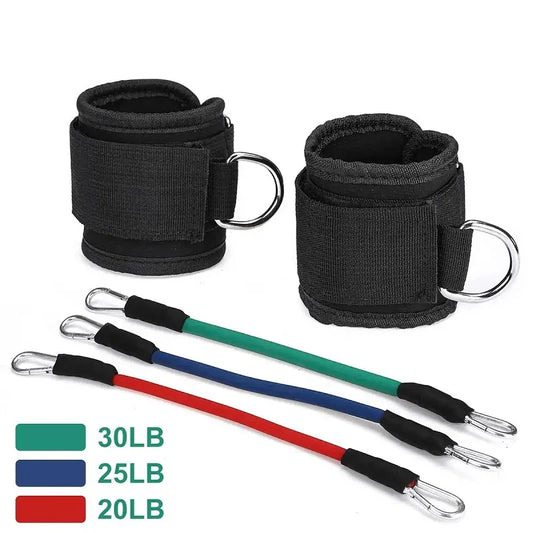 Booty Leg Resistance Bands with Ankle Strap  
