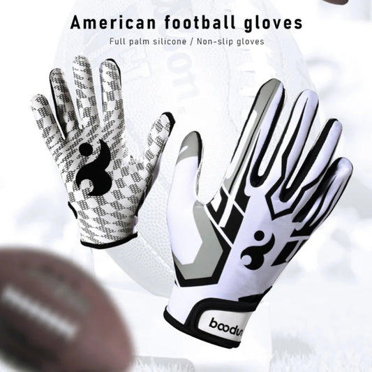 Full-Finger Silicone Grip Sports Gloves – Anti-Slip, Adjustable Wristband
