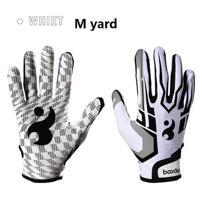 Full-Finger Silicone Grip Sports Gloves – Anti-Slip, Adjustable Wristband