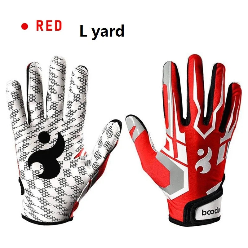 Full-Finger Silicone Grip Sports Gloves – Anti-Slip, Adjustable Wristband