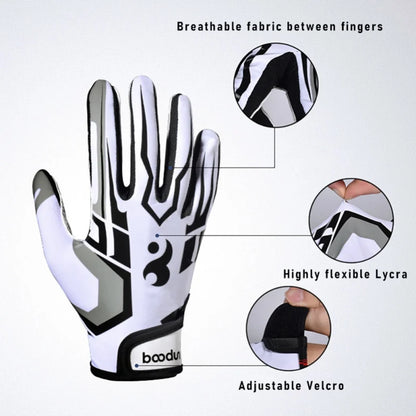 Full-Finger Silicone Grip Sports Gloves – Anti-Slip, Adjustable Wristband
