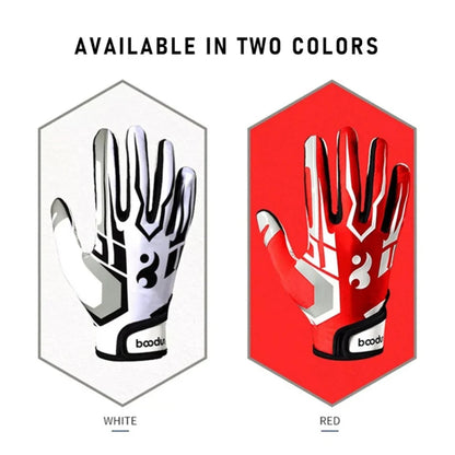 Full-Finger Silicone Grip Sports Gloves – Anti-Slip, Adjustable Wristband