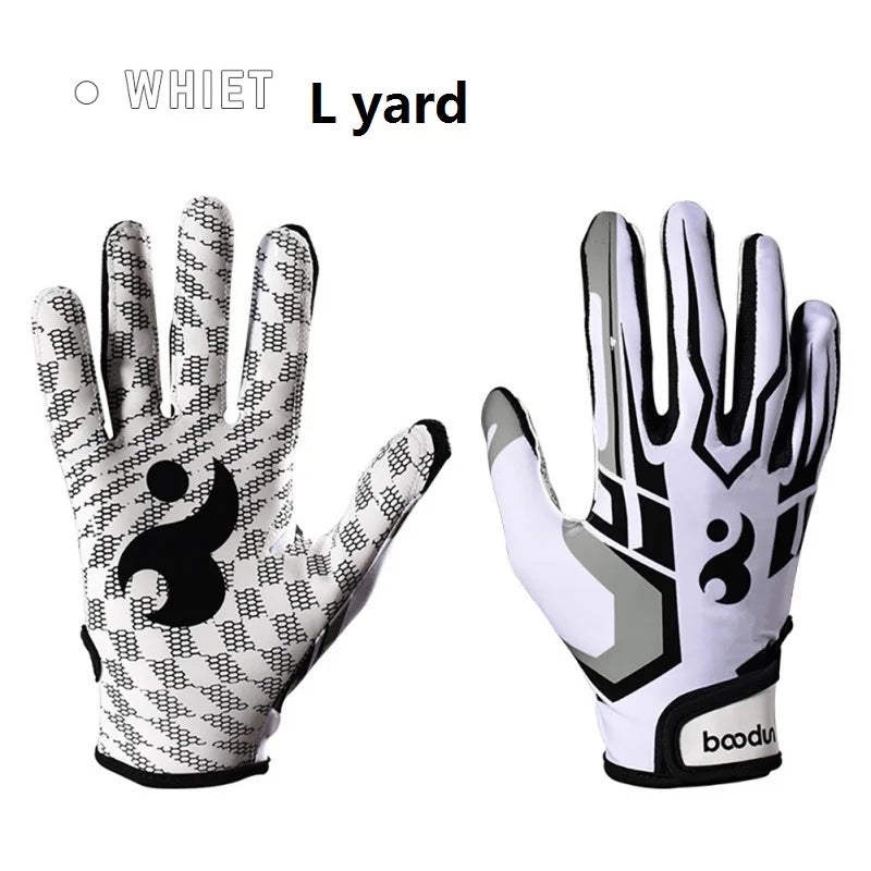 Full-Finger Silicone Grip Sports Gloves – Anti-Slip, Adjustable Wristband