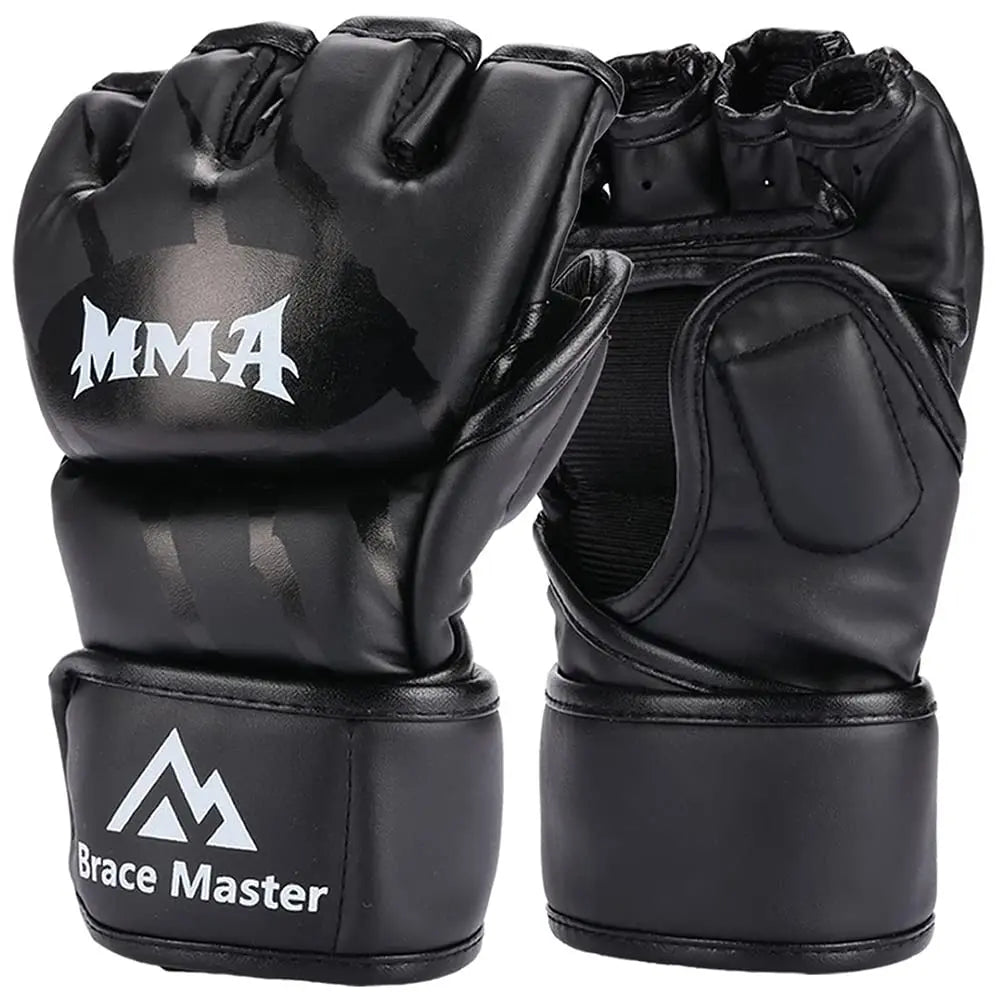 PU Half-Finger MMA & Boxing Training Gloves