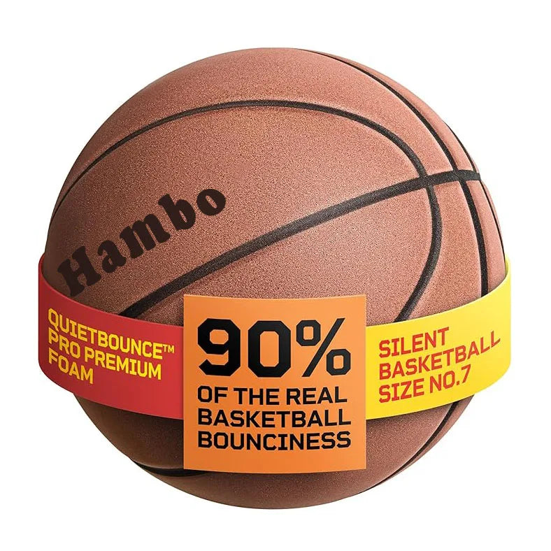 Silent Bounce Basketball – Size 7 PU Foam