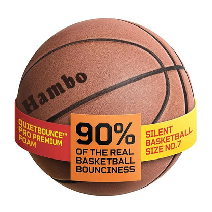 Silent Bounce Basketball – Size 7 PU Foam