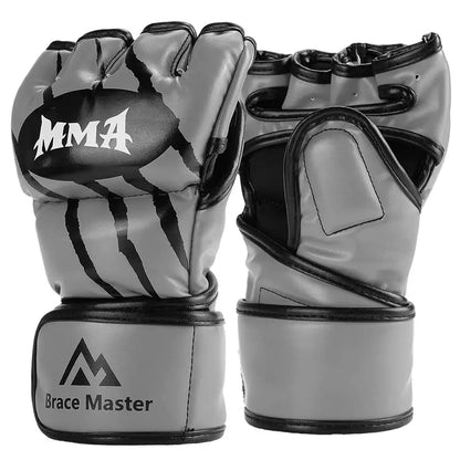 PU Half-Finger MMA & Boxing Training Gloves