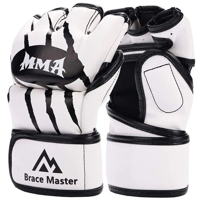 PU Half-Finger MMA & Boxing Training Gloves