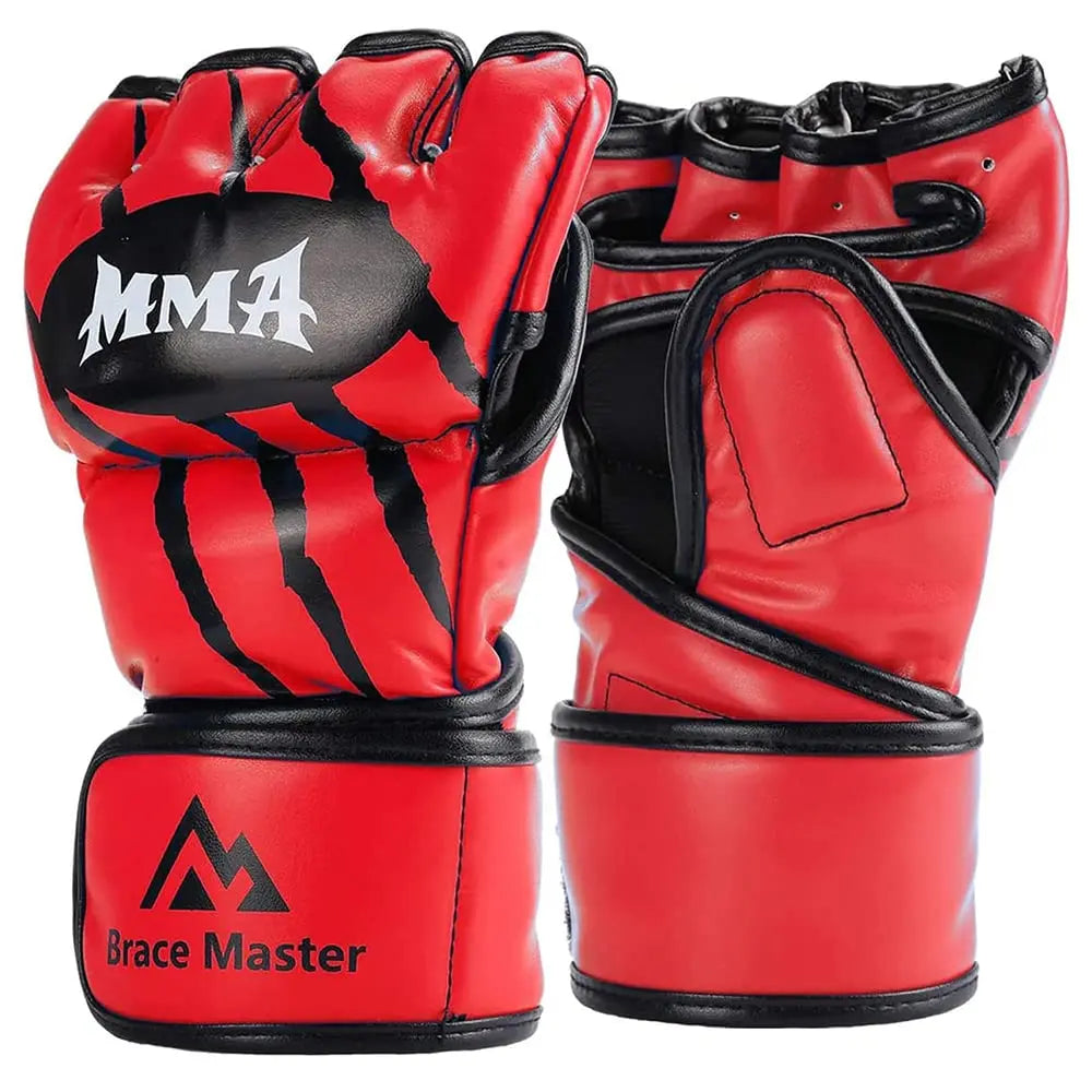 PU Half-Finger MMA & Boxing Training Gloves