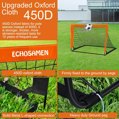 Pop-Up Soccer Goal Set – Portable Net for Backyard & Training