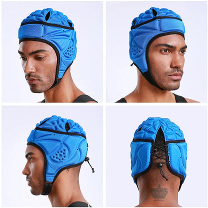 PU Soft Rugby & Football Headguard – Adult Protective Scrum Cap